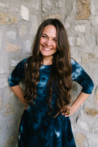 Jessi Dress Navy Tie Dye