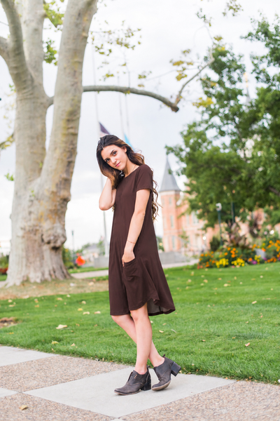 April Dress Mocha