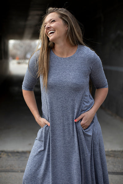 Jessi Dress Navy Heather