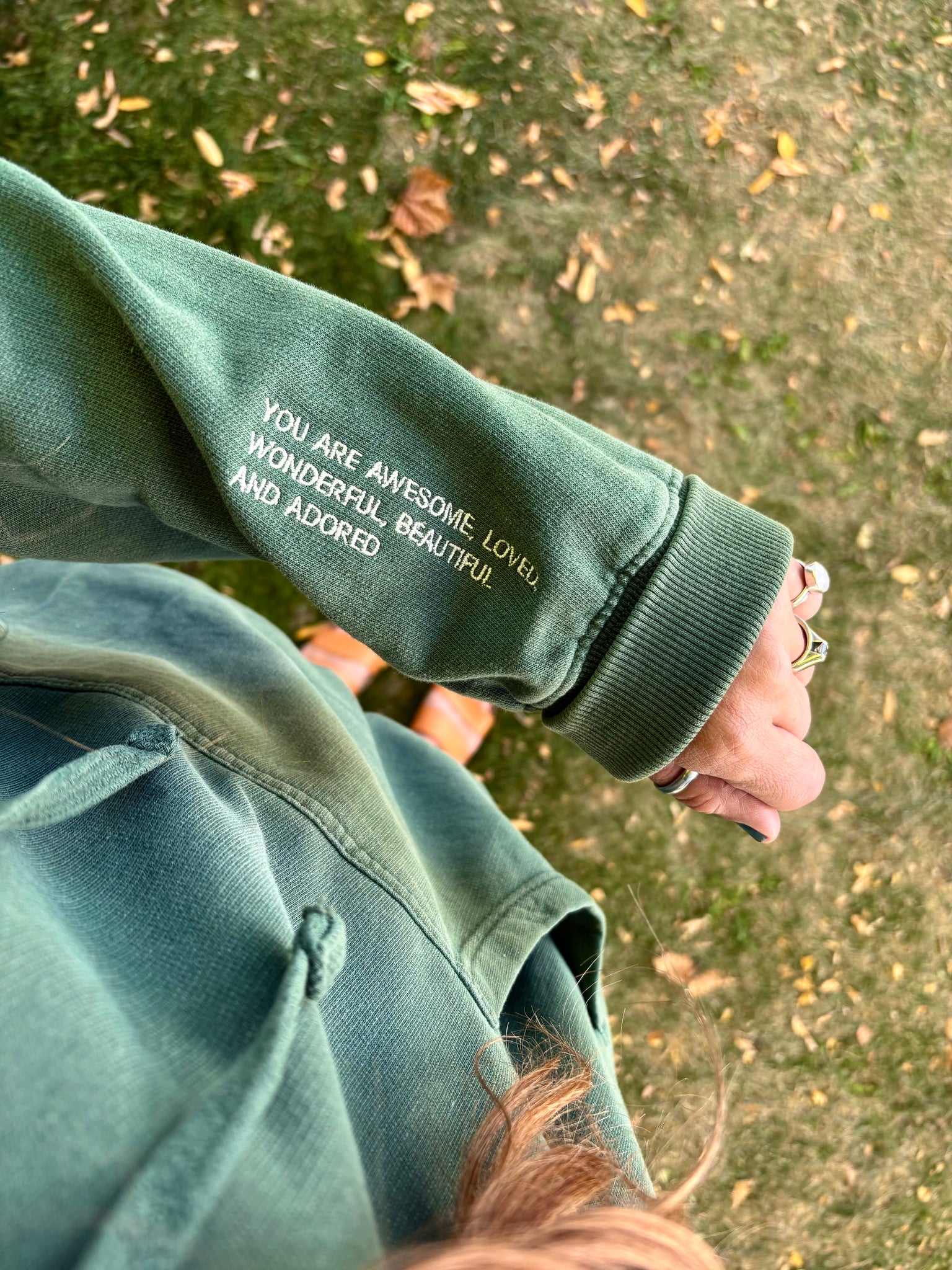 Holly Hoodie - Vintage Green