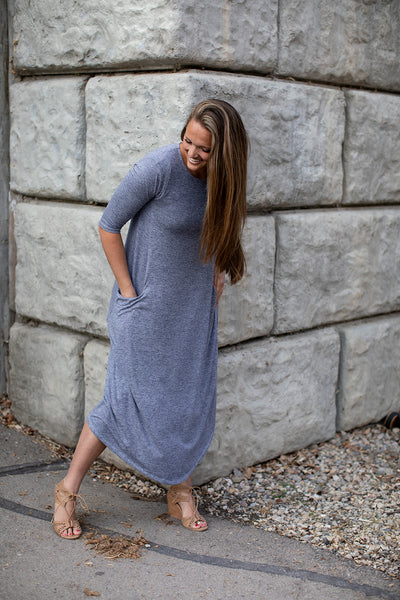 Jessi Dress Navy Heather