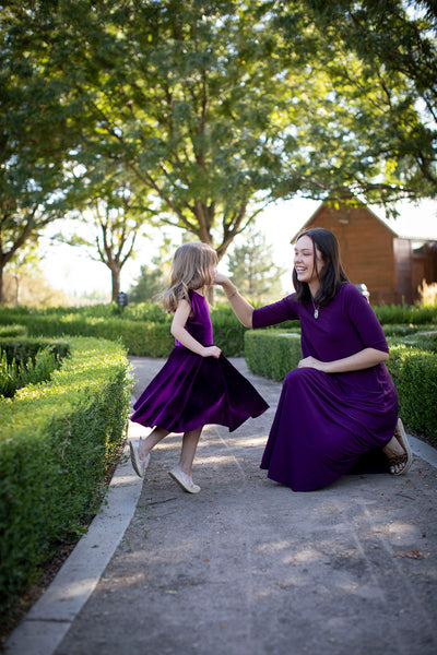 Reese Twirl Purple Velvet