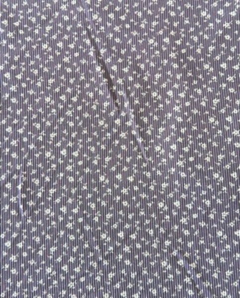 April Dress Lavender Floral Ribbed