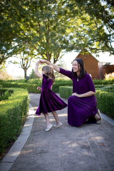 Reese Twirl Purple Velvet