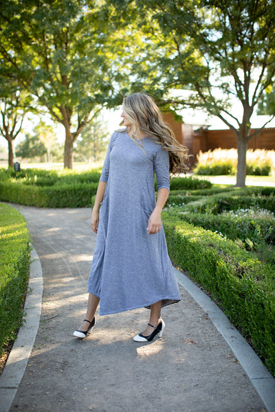 Jessi Dress Navy Heather