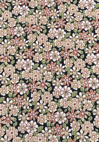 Jessi Dress Neutral Floral Rib