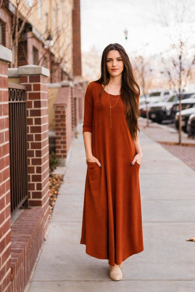 Jessi Dress Rust