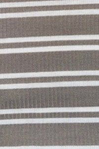 Jessi Dress Gray & White Stripe Ribbed