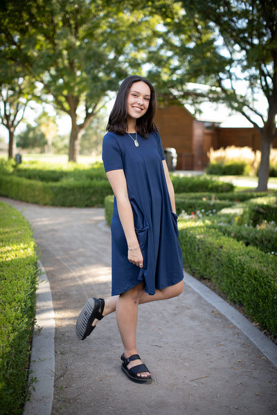 April Dress Navy