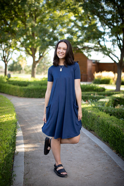 April Dress Navy