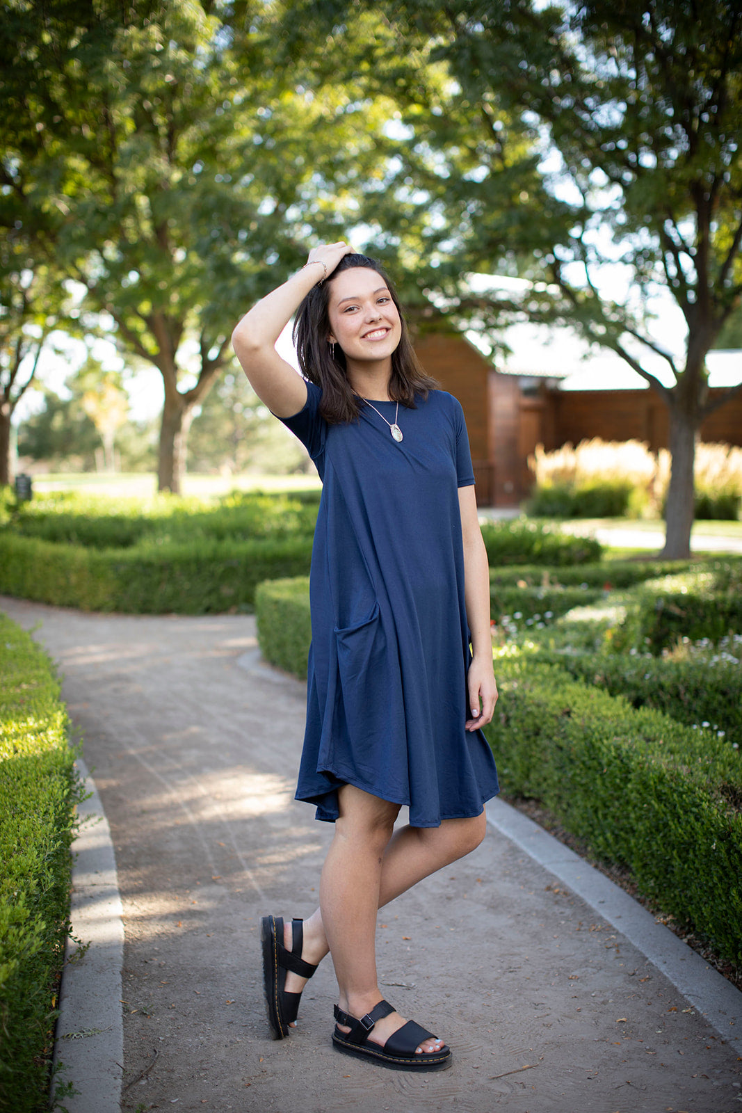 April Dress Navy
