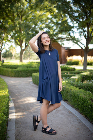 April Dress Navy