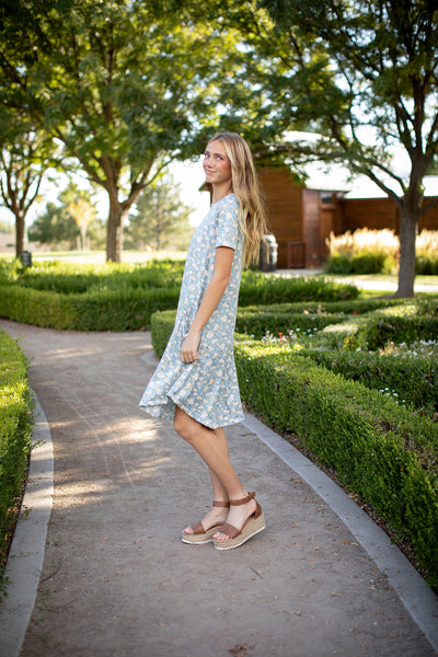 April Dress Blue Daisy