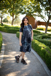 April Dress Stormy Tie Dye