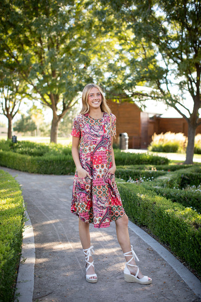 April Dress Patchwork