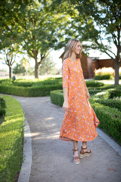 Jessi Dress Spice Floral