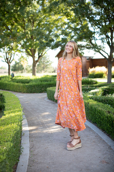 Jessi Dress Spice Floral