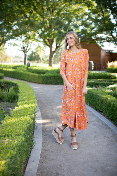 Jessi Dress Spice Floral