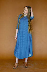 Jessi Dress Cobalt Stripe