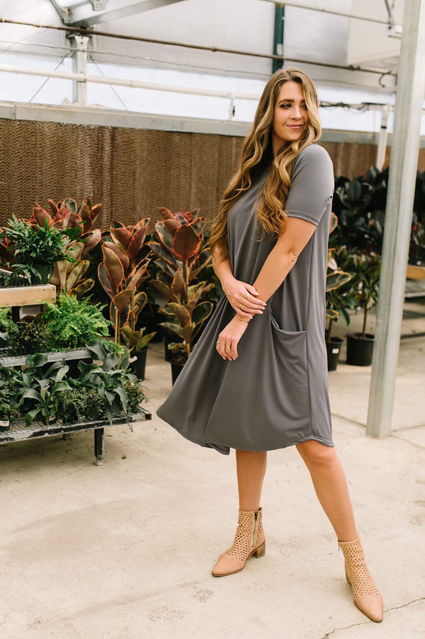 April Dress Pewter london bridges clothing April Dress Pewter london bridges clothing