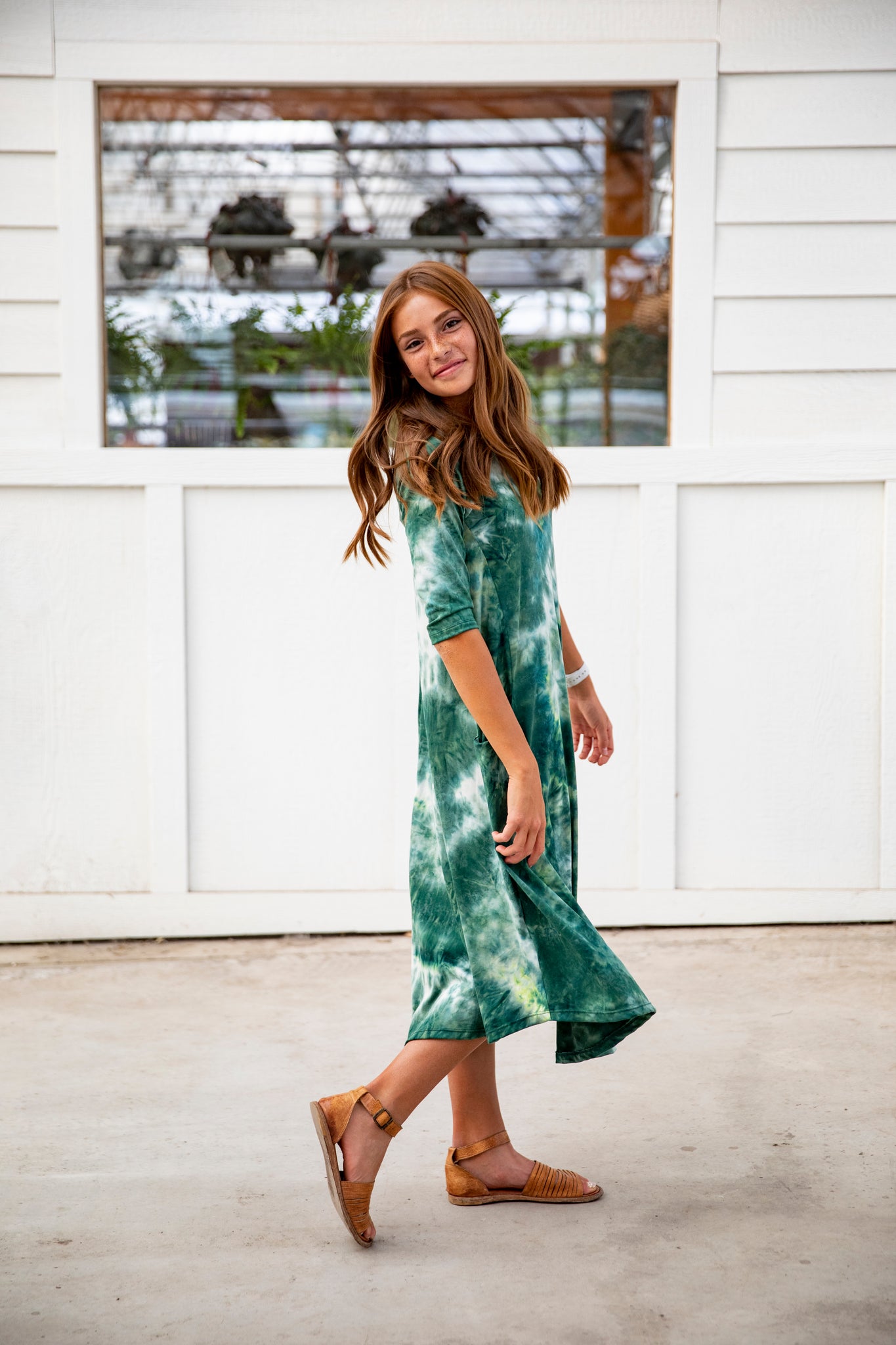 Jessi Dress Green Tie Dye london bridges clothing Jessi Dress Green Tie Dye london bridges clothing